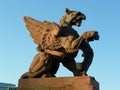 Germany, Berlin, Moltke Bridge, Griffin sculpture