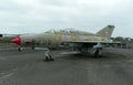 Germany, Berlin, Museum of military history, Soviet jet front-line fighter MiG-21UM Royalty Free Stock Photo