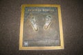 Germany, the Berlin Olympic Stadium Walk of Fame, Footprint of football player Kevin De Bruyne