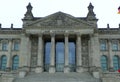 Germany, Berlin, Platz der Republik 1, Reichstag building (ReichstagsgebÃÂ¤ude), main entrance to the building Royalty Free Stock Photo