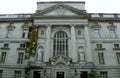 Germany, Berlin, Unter den Linden 8, Berlin State Library, facade and main entrance of the building Royalty Free Stock Photo