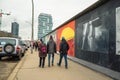 Germany. Berlin. Berlin Wall with drawings. February 17, 2018 Royalty Free Stock Photo