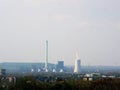 Cloudy weather on the horizon, view from the Tippelsberg tip to the Hohewart