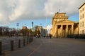 Germany. Brandenburg Gate in Berlin. February 16, 2018 Royalty Free Stock Photo