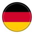 Germany button illustration with clipping path provided Royalty Free Stock Photo