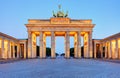 Germany capital city - Berlin, Brandenburg Gate at night Royalty Free Stock Photo