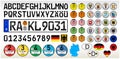 Germany car license plate, EU, vector illustration Royalty Free Stock Photo