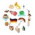 Germany cartoon icons