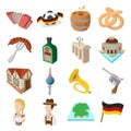 Germany cartoon icons