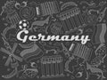 Germany chalk vector illustration Royalty Free Stock Photo