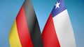 Germany and Chile two flags