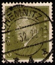 GERMANY - CIRCA 1932: postage stamp 6 German Reichspfening printed by Germany, shows portrait of Friedrich Ebert