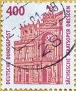 GERMANY - CIRCA 1991 : a postage stamp from Germany, showing sights in Germany. Semper Opera Dresden Royalty Free Stock Photo