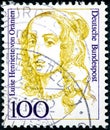 Stamp printed in Germany shows portrait of Luise Henriette von Oranien