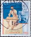 GERMANY - CIRCA 1998: a postage stamp printed in Germany showing a portrait of the writer and author Manfred Hausmann. Text: Littl