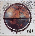 GERMANY - CIRCA 1992 : a postage stamp from Germany, showing the Erdapfel by Martin Behaims. 500 years of the earth globe