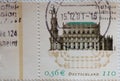 GERMANY - CIRCA 2001 : a postage stamp from Germany, showing the historic building of the Catholic Court Church in Dresden. 250 ye