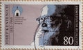 GERMANY - CIRCA 1985 : a postage stamp from Germany, showing a portrait of the Father in the Pallottine Society, and founder of th Royalty Free Stock Photo