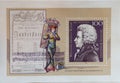 GERMANY - CIRCA 1991 : a postage stamp from Germany, showing a portrait of the musician and composer Wolfgang Amadeus Mozart