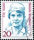 Stamp printed in Germany from the Royalty Free Stock Photo
