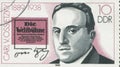 GERMANY - CIRCA 1989: a stamp printed in the Germany shows Carlvon Ossietzky, circa 1989