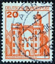 GERMANY - CIRCA 1977: A stamp printed in Germany shows Pfaueninsel castle, Berlin, circa Royalty Free Stock Photo