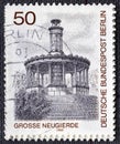 GERMANY - CIRCA 1980: A stamp printed in Germany West Berlin , is shown Grosse Neugierde Memorial, circa 1980