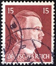 GERMANY - CIRCA 1941: A stamp printed in Germany shows Adolph Hitler, circa 1941. Royalty Free Stock Photo