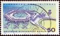 GERMANY - CIRCA 1974: A stamp printed in Germany shows Berlin-Tegel Airport, circa 1974.