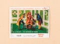 A stamp printed in Germany shows the marriage of Figaro, circa 1970 Royalty Free Stock Photo