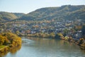 Germany, Cochem october .Reichsburg Cochem. Red autumn Germany