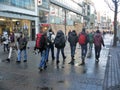 Germany, Cologne, February 15th 2015 16 o` clock and 14 Carnival, street after school and quarter Procession parades, Spectators