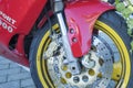 Ducati fork with brake , brake disc and disc lock
