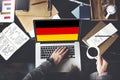 Germany Country Flag Nationality Culture Liberty Concept Royalty Free Stock Photo