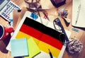 Germany Country Flag Nationality Culture Liberty Concept Royalty Free Stock Photo