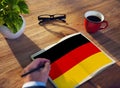 Germany Country Flag Nationality Culture Liberty Concept Royalty Free Stock Photo