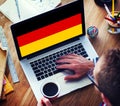 Germany Country Flag Nationality Culture Liberty Concept Royalty Free Stock Photo