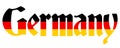 Germany Country Flag Text Illustration
