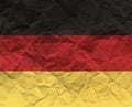 Germany Crumpled paper Textured Flag -