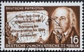 GERMANY, DDR - CIRCA 1953 : a postage stamp from Germany, GDR showing a portrait of Heinrich Friedrich Karl vom und zum Stein, Pru