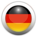 Germany Flag Aqua Button