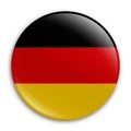 Germany flag badge, glossy button, sticker, vector image Royalty Free Stock Photo