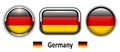 Germany flag buttons Royalty Free Stock Photo