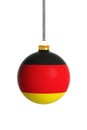 Germany flag Christmas ball isolated on white background Royalty Free Stock Photo