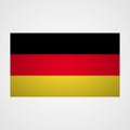 Germany flag on a gray background. Vector illustration Royalty Free Stock Photo