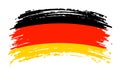 Germany flag in grunge brush stroke, vector Royalty Free Stock Photo