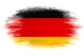 Germany flag in grunge style. German flag with grunge texture. The national symbol of Germany Royalty Free Stock Photo