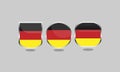 Germany Flag Silver Icon Badge