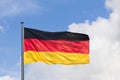 Germany flag on the blue sky background