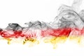 Germany flag smoke